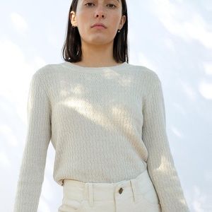 NWT, MICAELA GREG Ripple Knit Tee